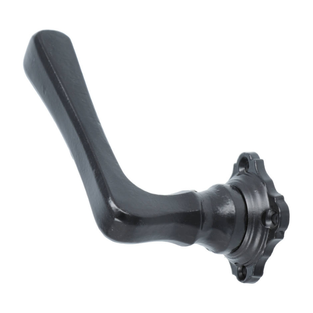 Set klinken Hennie ijzer zwart inclusief rozetten - Afbeelding 2