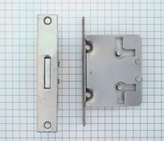 Insteekslot 25 mm met rechthkge ijzeren voorplaat (zonder sleutel)