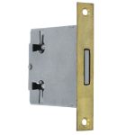 Insteekslot 40 mm met rechthkge messing voorplaat (zonder sleutel)
