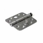 Kogellagerscharnier 76x76 mm ronde hoek SKG2 rvs