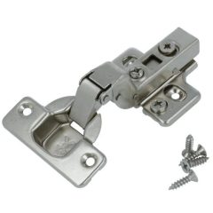 Keukenscharnier, softclose, vernikkeld, tbv invallende deurtjes