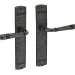 Intersteel deurklink Helena op schild blind oud grijs