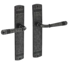 Intersteel deurklink Helena op schild blind oud grijs