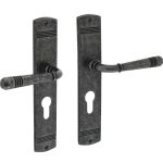 Intersteel deurklink Helena op schild PC55 oud grijs