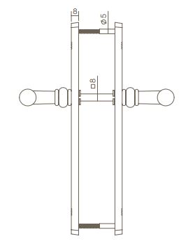 Intersteel deurklink Helena op schild PC55 oud grijs - Afbeelding 3