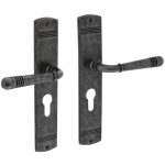 Intersteel deurklink Helena op schild PC72 oud grijs