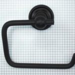 Toiletrolhouder 145 mm ijzer zwart