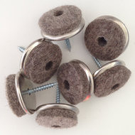 Viltglijder Ø 30 mm met schroef