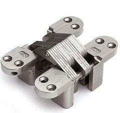 Scharnier SOSS 218 NP 28x117 mm deurdikte ca. 40 mm zamak vernikkeld