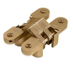 Scharnier SOSS 103 PB 13x038 mm deurdikte ca. 19 mm zamak vermessingd