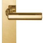 Deurklink op blind schild TIMELESS 1929MPSFC messing Ongelakt