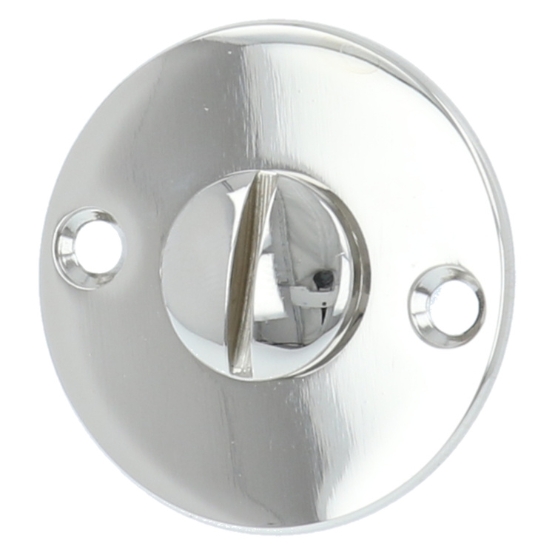 Toiletgarnituur Rond Plat glans nikkel - Afbeelding 4