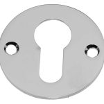 PC-Plaatje Rond Plat glans nikkel