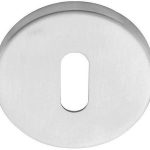 Sleutelplaatje Rond verdekt rvs