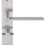 Deurklink op schild Toiletsluiting EDGY EGP220WC mat rvs