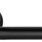 Deurklink BASIC LBIII-19 op ronde rozet mat zwart