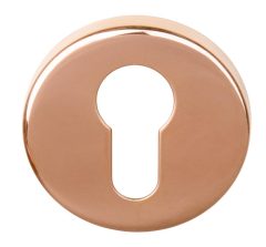 Cilinderplaatje BASIC LBY50 6 mm PVD gepolijst Koper