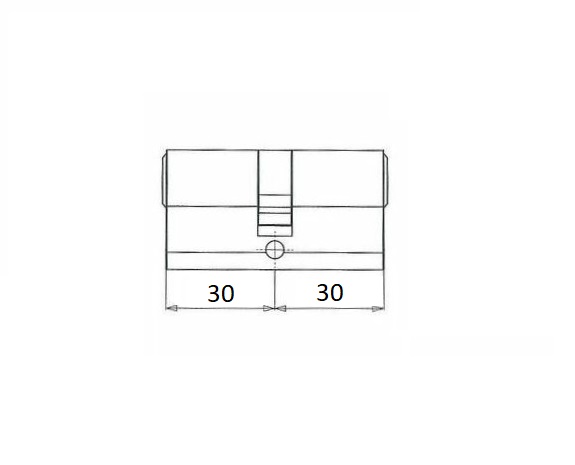 Veiligheidscilinder 30/30 Iseo F6 Extra S SKG3 - Afbeelding 3