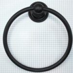 Handdoekring 160 mm ijzer zwart