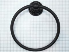 Handdoekring 160 mm ijzer zwart