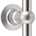 Enkele Deurklink FERROVIA FVT125/52 Op Rozet mat rvs