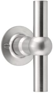 Enkele Deurklink FERROVIA FVT125/52 Op Rozet mat rvs