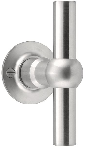 Enkele Deurklink FERROVIA FVT125/52 Op Rozet mat rvs