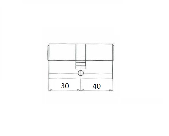Veiligheidscilinder 30/40 Iseo F6 Extra S SKG3 - Afbeelding 3