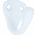 Kapstokhaakje ijzer Wit