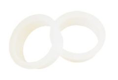 Intersteel halsring ø23x1mm reductiemaat ø20mm-18mm nylon wit