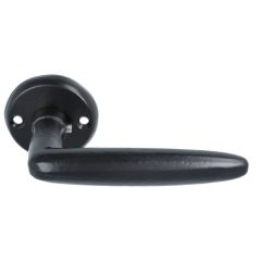 Set klinken Mike ijzer zwart inclusief rozetten