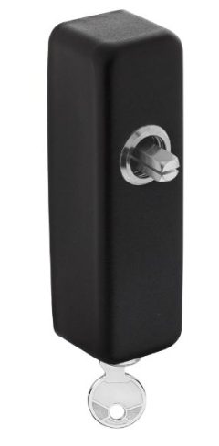 Intersteel raamkruk slotconstructie hals Ø16mm rvs/mat zwart