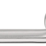 Enkele deurklink links BASIC LBIII-19 op ronde rozet mat rvs