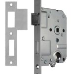 AXA dag-nachtslot cilinder PC55 met rvs Voorplaat