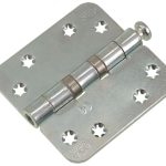 AXA Kogellagerscharnier 89x89x3 Verzinkt Ronde Hoeken