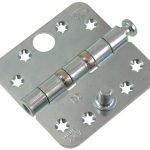 AXA Kogellagerscharnier SKG3 89x89x3 Verzinkt Ronde Hoeken