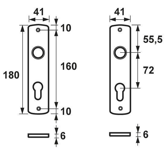 AXA Schilden Curve PC72 Aluminium F1 - Afbeelding 2