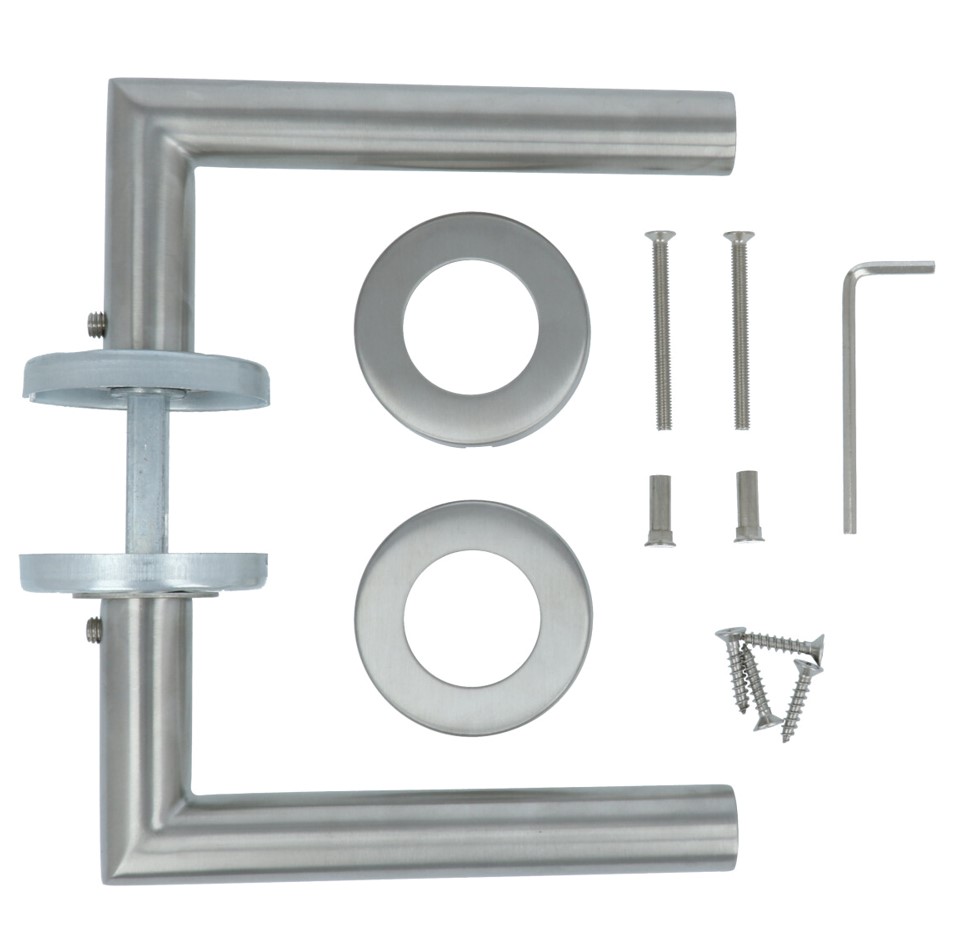 Intersteel deurklink Jura op rozet 500 serie rvs - Afbeelding 3