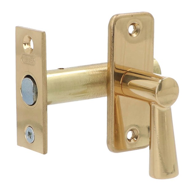 Nemef insteekgrendel 2600/6-50mm messing gepolijst