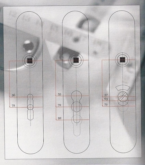 Intersteel deurklink Amsterdam met renovatieschild WC63/8 rvs - Afbeelding 2