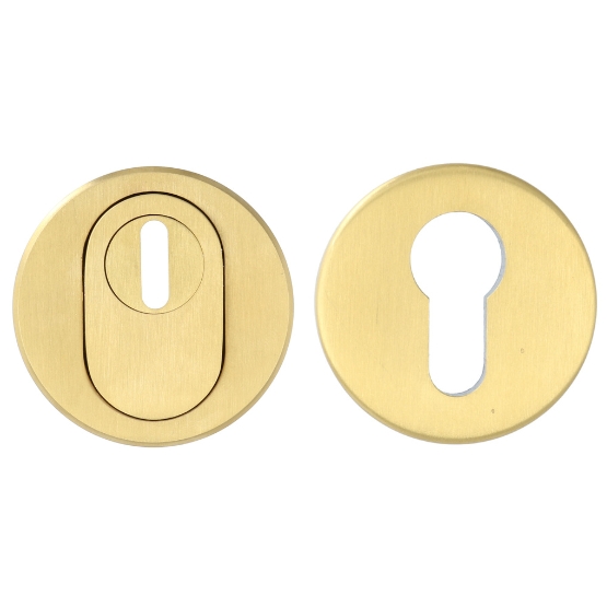 SKG3 Veiligheid-Rozet Met Kerntrekbeveiliging PVD mat Goud