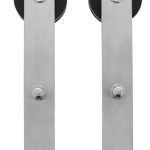 Intersteel Set van 2 rollers tbv schuifdeursysteem, incl. bevestiging, rvs