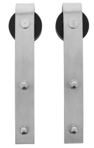 Intersteel Set van 2 rollers tbv schuifdeursysteem, incl. bevestiging, rvs