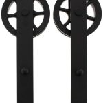 Intersteel Set van 2 rollers Spaakwiel tbv schuifdeursysteem incl. bevestiging mat zwart