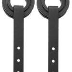 Intersteel Set van 2 rollers Open Wiel tbv schuifdeursysteem incl. bevestiging mat zwart