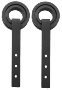 Intersteel Set van 2 rollers Open Wiel tbv schuifdeursysteem incl. bevestiging mat zwart