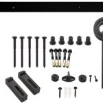 Intersteel Schuifdeur Systeem 2 Meter Hangrollen met Open Wiel Staal mat zwart