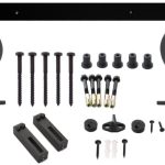 Intersteel Schuifdeur Systeem 2 Meter Hangrollen met Open Wiel 155 mm Staal mat zwart