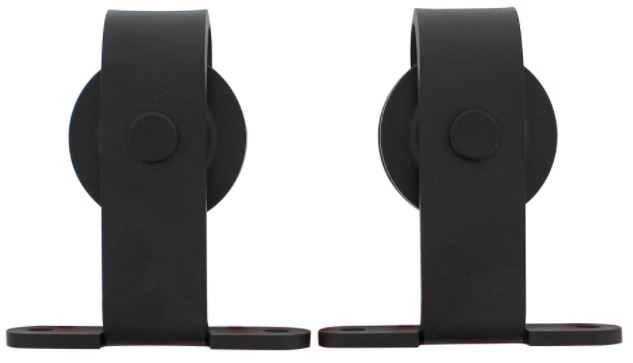 Intersteel Set van 2 rollers Recht tbv schuifdeursysteem incl. bevestiging mat zwart