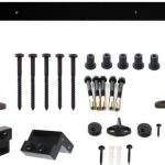 Intersteel Schuifdeur Systeem 2 Meter Hangrollen Recht Staal mat zwart